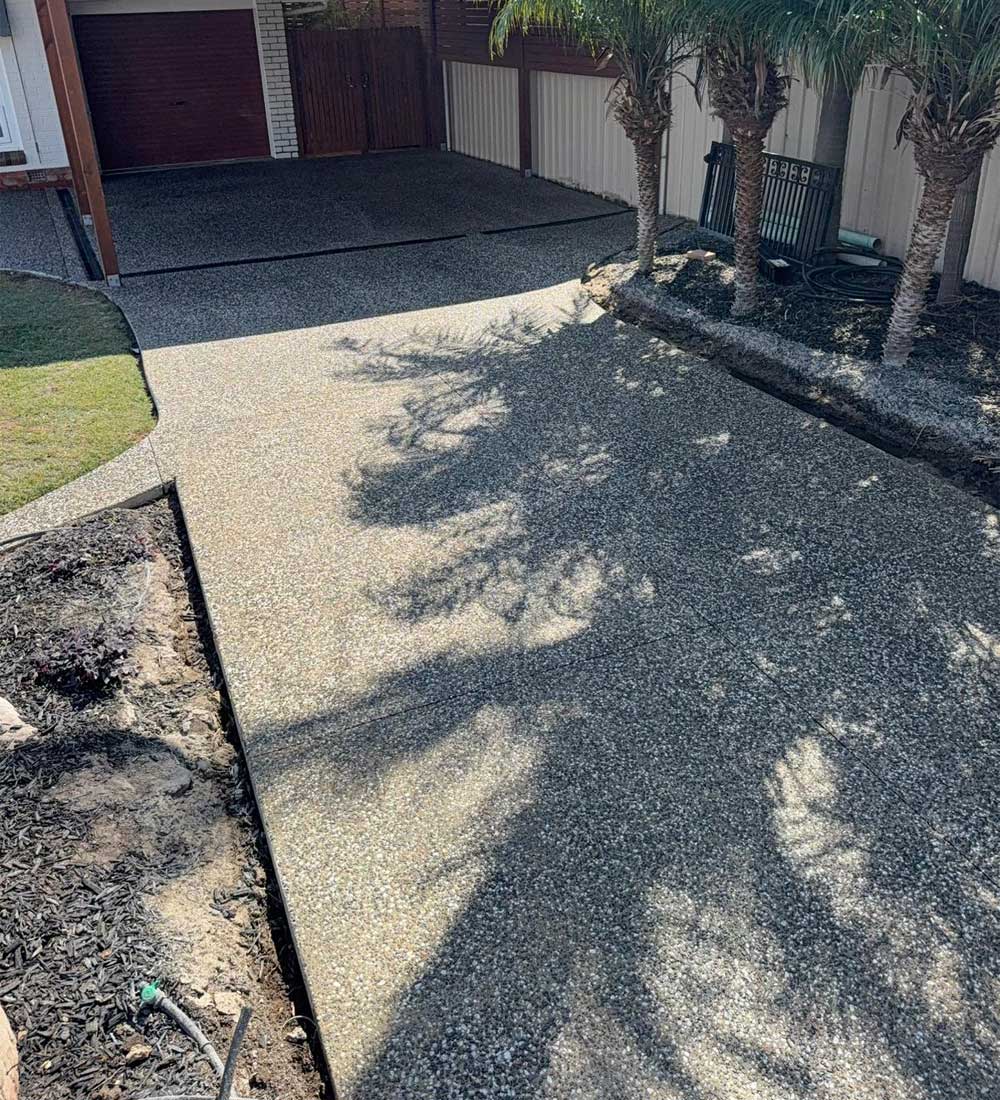 Concrete driveway project Adelaide